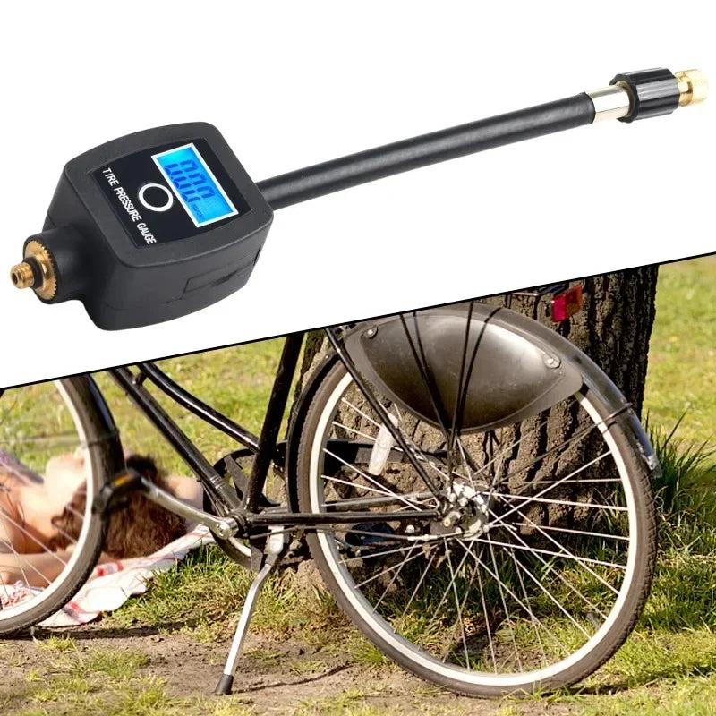 1pc LCD Digital Tire Pressure Gauges 0-150PSI Car Tyre Air Pressure for Motorcycle Cars Truck Bicycle Motorbike Vehicle Tester