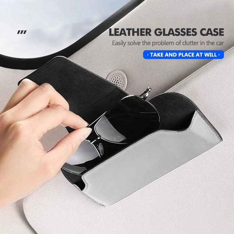For Hyundai Car Glasses Case Sunglasses Storage Box Clip N Line i20 i30 Sonata Tucson Azera Elantra Veloster