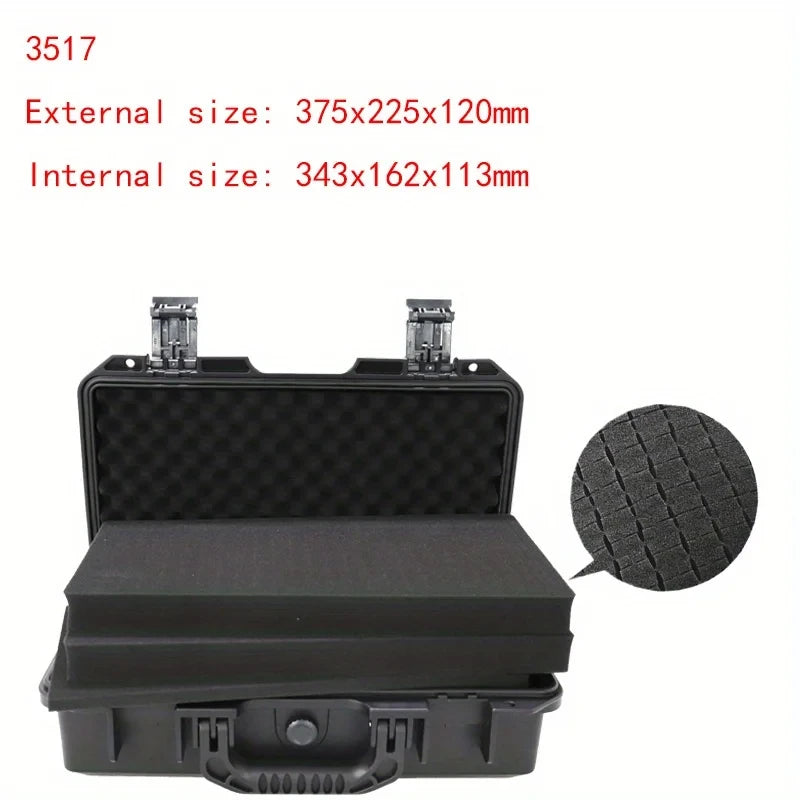 Waterproof Anti-fall Precision Instrument Storage Box Portable Plastic Protective Safety Tool Box With Sponge Shockproof ToolBox
