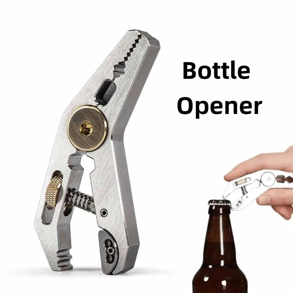 Parallel Wrench 5 in 1 Multi-tool Pliers Hex Screwdriver Electrical Disconnect Pliers Clamp Portable Cap Opener Pocket Carrying