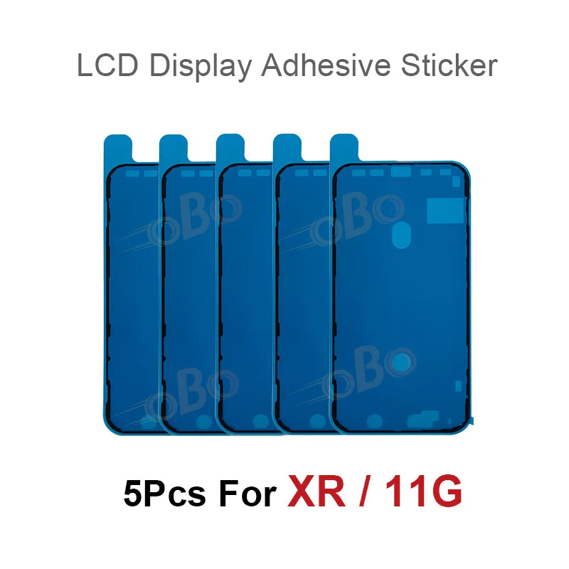 5Pcs LCD Display Adhesive Waterproof Seal Sticker for iPhone 12 13 Mini XS 11 Pro Max X XR Front Side Seal Tape Glue Repair