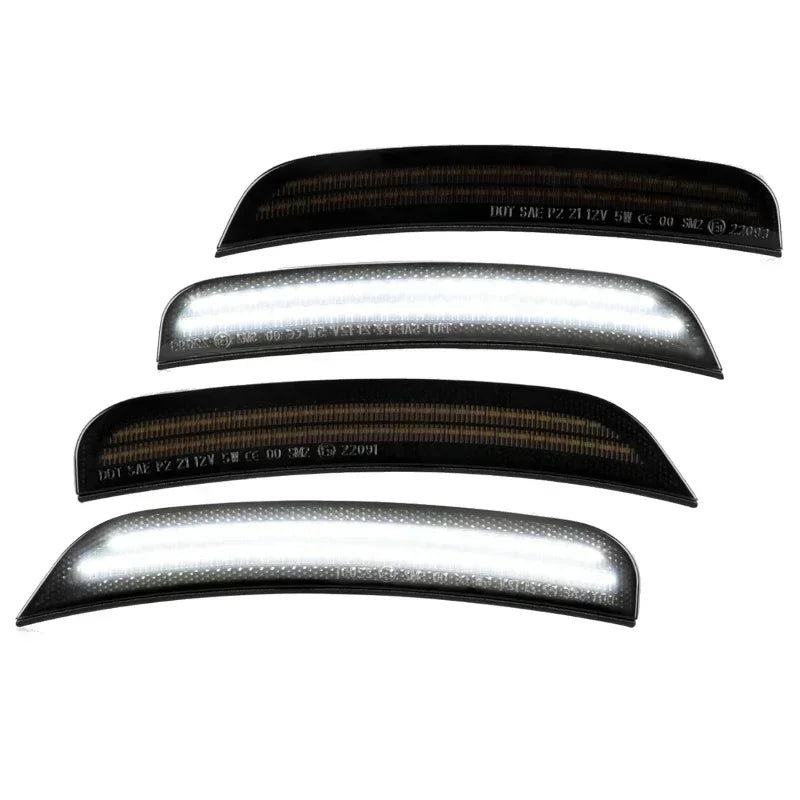 4pcs Smoked Lens Car Front Rear Bumper LED Side Marker Lights for Dodge Charger 2015-2023
