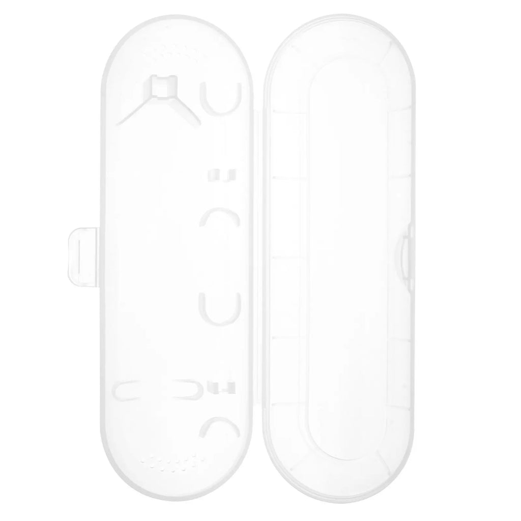 Portable Electric Toothbrush Travel Case Transparent Plastic Holder Cover for Toothbrush Heads Storage Lightweight Compact
