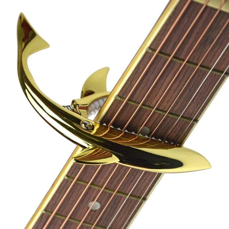 1PC Shark Guitar Capo Zinc Universal Quick Change Clamp for Acoustic Musical Instrument Accessories