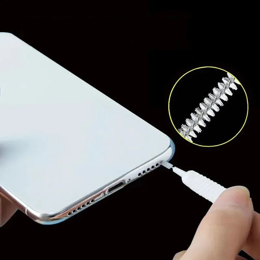 10-100PCS Charging Port Cleaning Brush 65mm Dust Hole Clean Mini Brush Bendable Mini Soft Round Brushes Cleaner Sets