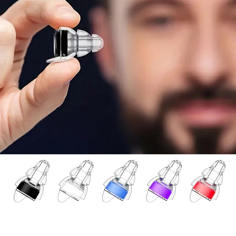 High Fidelity Concert Earplugs for Concerts Musicians，Earplugs for Noise Reduction，Ear Protection for Music Festivals