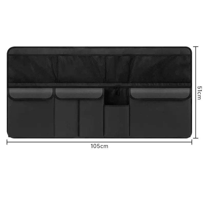 Car trunk storage bag SUV car seat back hanging bag Multi functional storage mesh bag Car interior storage items
