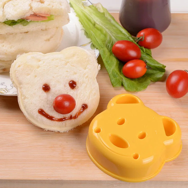 Cute Vegetable Fruit Food Cutter Shapes Set for Kids Lunch Bento Box Decorating Cookie Stamps with Fruit Forks,Food Picks