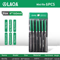 LAOA 6pcs/set&10pcs/set Mini File Set Small File Coarse Teeth Square File Half Round File Triangle File Polishing Tool