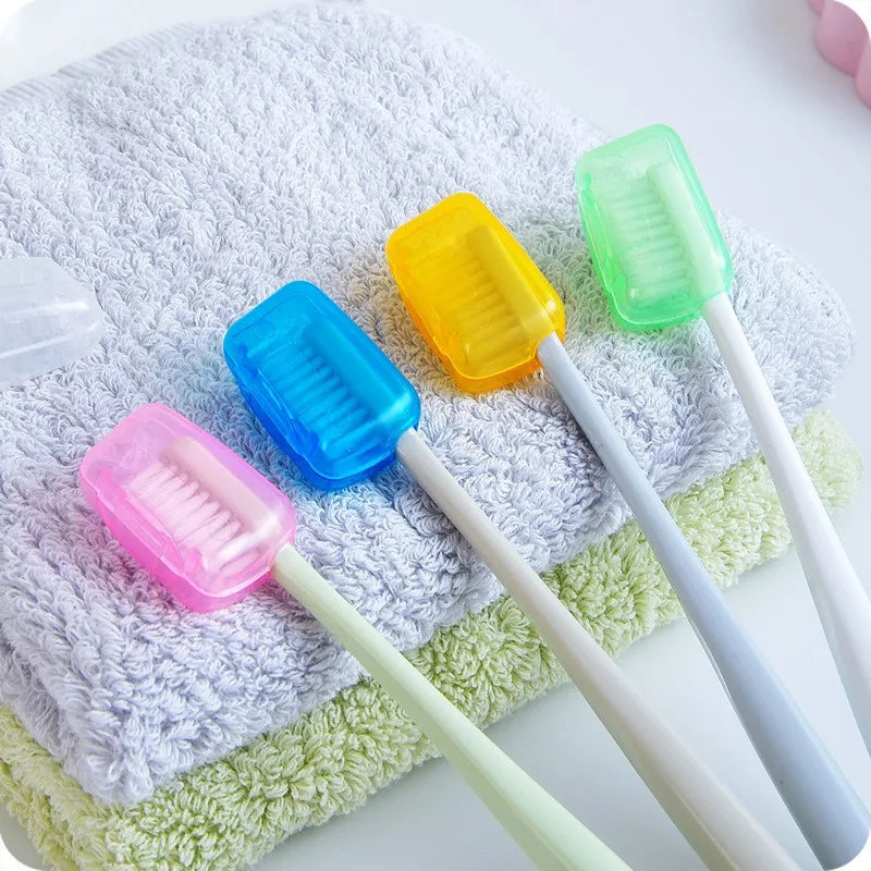 5/10PCS Cover Travel Hike  Camping Portable Toothbrush Case Cap Brush Protect Dust Cover Mixed Colors Plastic Toothbrush Head