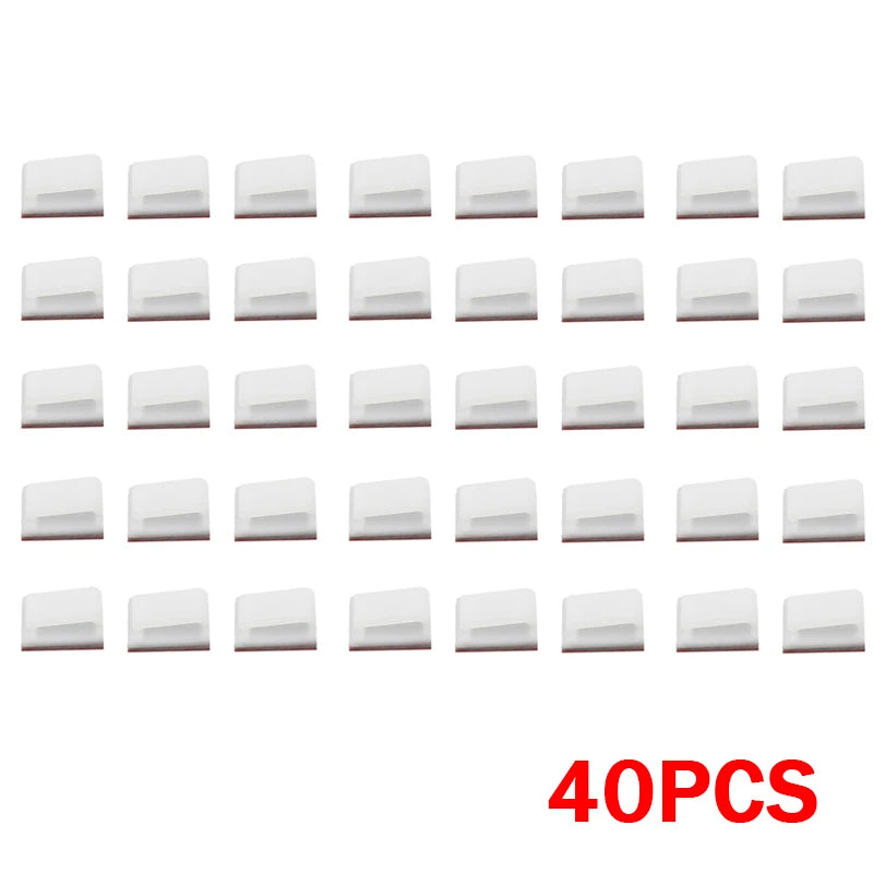 Light Strip Mounting Clips Self Adhesive Led Light Fasteners Mounting Holder Cable Clamp Organizer Led Fix Holder Clips