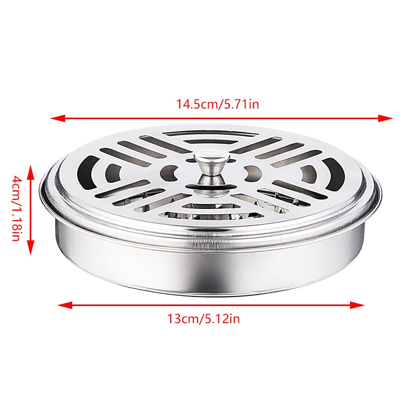 Mosquito Coil Tray Portable Holder Hotel Insect Repellent Rack With Cover Summer Anti-mosquito Home Camping Outdoor Supply