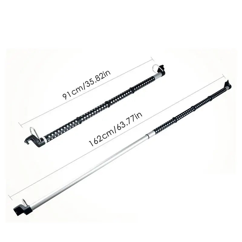 auto Drying Rod car Trunk Clothes Drying Rack Telescopic Clothes Rod Trunk Hanger Rod Laundry Rack Rod Holder For Car Truck RV