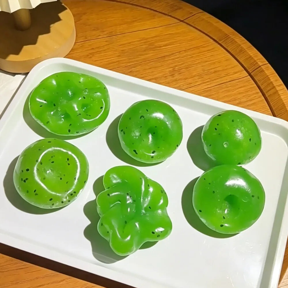 Kiwi & Watermelon Fruit Slushy Squishy Toy Soft Stress Relief Squeeze Toy Realistic Fruit Simulation Model Adult Gift