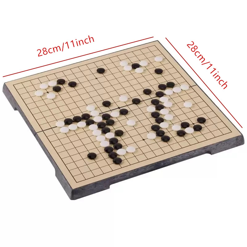 Board Game Weiqi  Chinese Old Checkers Folding Table Go Chess Set Chess Game Plastic Go Game