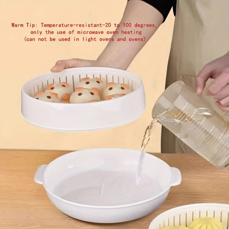 Boost your cooking skills with our microwave steamer box steamed bun multilayer container multifunctional heating appliance