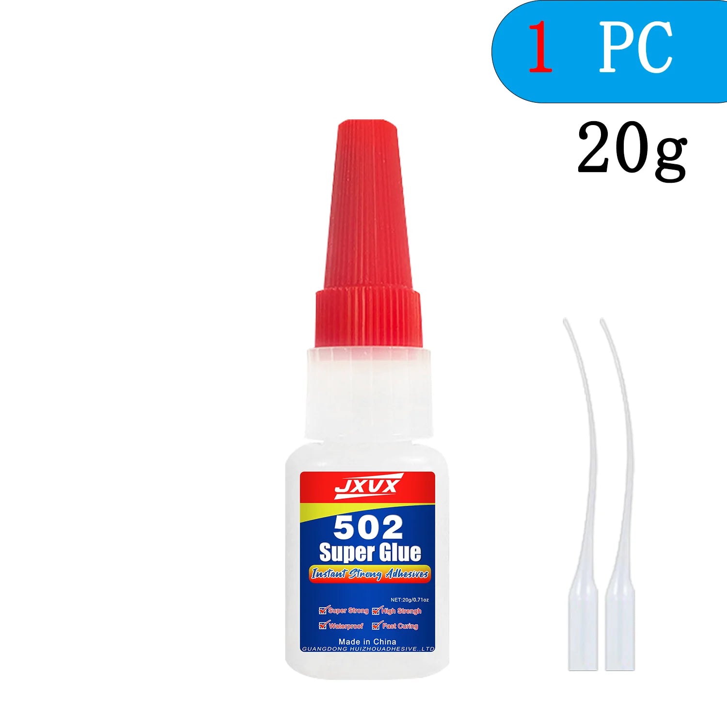 401/502 Super Glue for Repairing Metal, Plastic, Toys, and Shoes – 20/50g Instant Adhesive – 5-Second Quick-Drying Cyanoacrylate