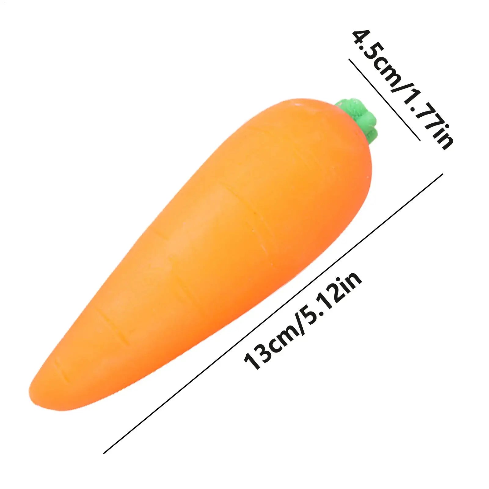 Carrot Squeeze Toy Giant Slow Rising Vegetable Stress Ball Sensory Fidget Toy Calming Novelty Home School Travel Relief