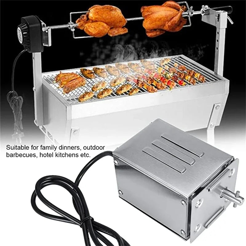 BBQ Grill Roaster Electric Motor Goat Pig Chicken BBQ Spit Rotisserie Outdoor Barbecue Accessories SP-S40 Stainless Steel