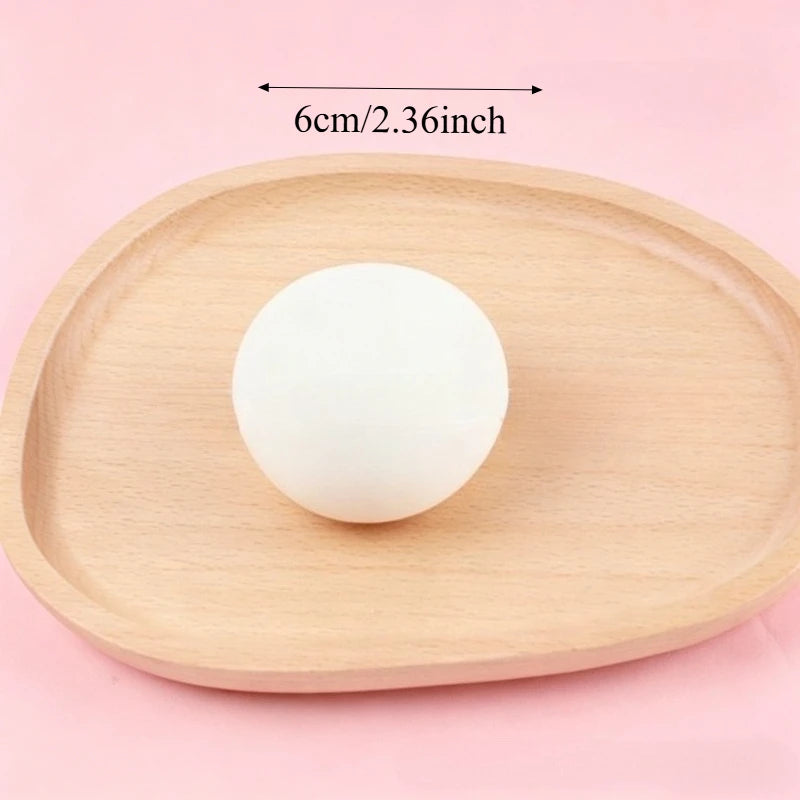 Big Squishy Bread Stress Ball Fidget Toy Soft Bun Squeeze Ball Slow Rising Sensory Relaxing Toy for Adults Stress Relief Gift