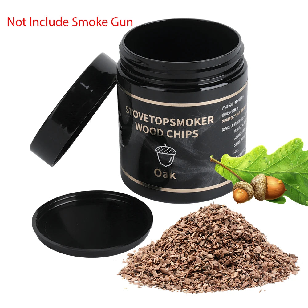 BORUiT Portable Molecular Cuisine Smoking Gun Smoke Infuser Food Cold Smoke Generator Meat Burn Smokehouse Cooking for BBQ Grill