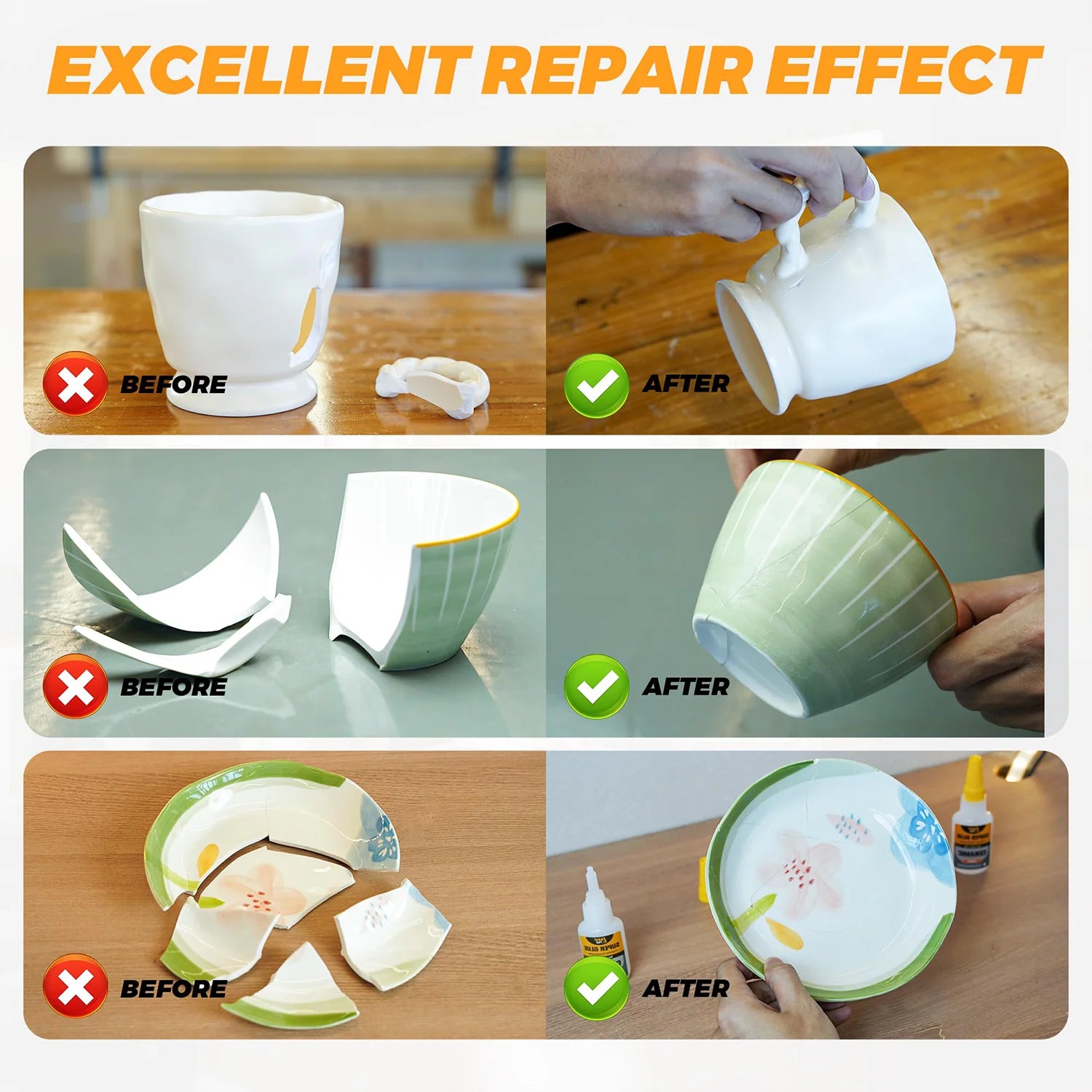 LOOLIFL 1-7pcs 502 Super Glue Quick-drying Cyanoacrylate Instant Adhesive for Glass Wood Metal Strong Bond Liquid Glue Tool 20G