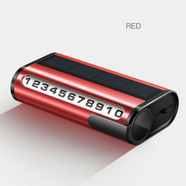 Car Temporary Stop Phone Number Card Parking Number Plate Luminous Auto Parking Card For BMW Audi Mercedes Benz Volkswagen VW
