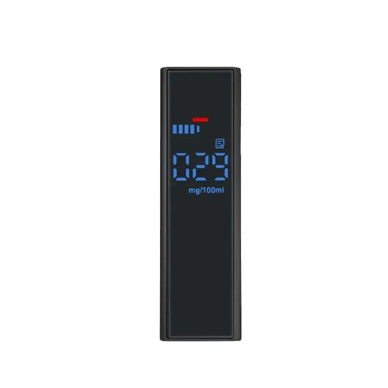 Black Alcohol Tester Electronic Breathalyzer LCD Display Rechargeable Breathalyzer Breath Alcohol Test Tools For Home Car
