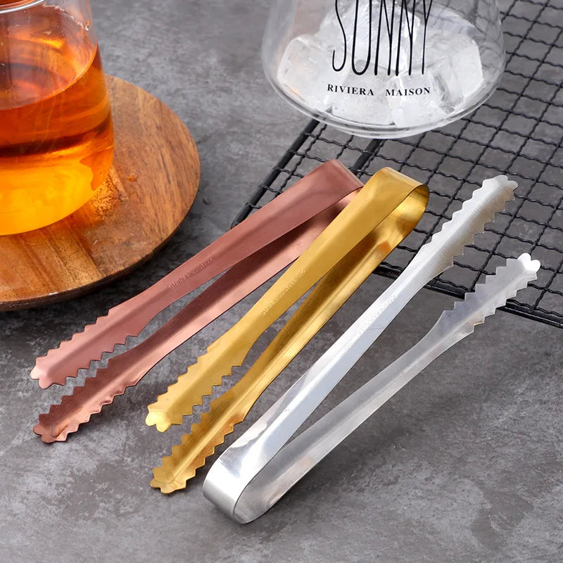 Stainless Steel 6 Inch Small Ice Clip Cafe Sugar Clip Hotel Towel Clip Household Kitchen Gadgets Food Clip