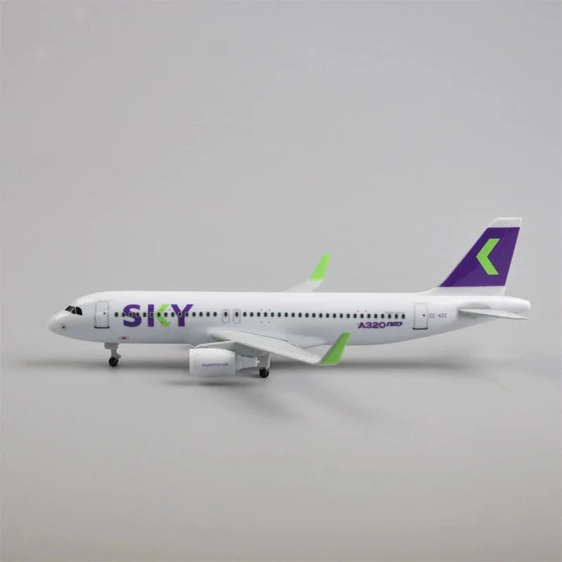 20cm Metal Scale Aircraft Chilean Sky A320 Airlines Airplane Models Toy Planes for Kids 1 400 Model Planes Collectible Aircraft