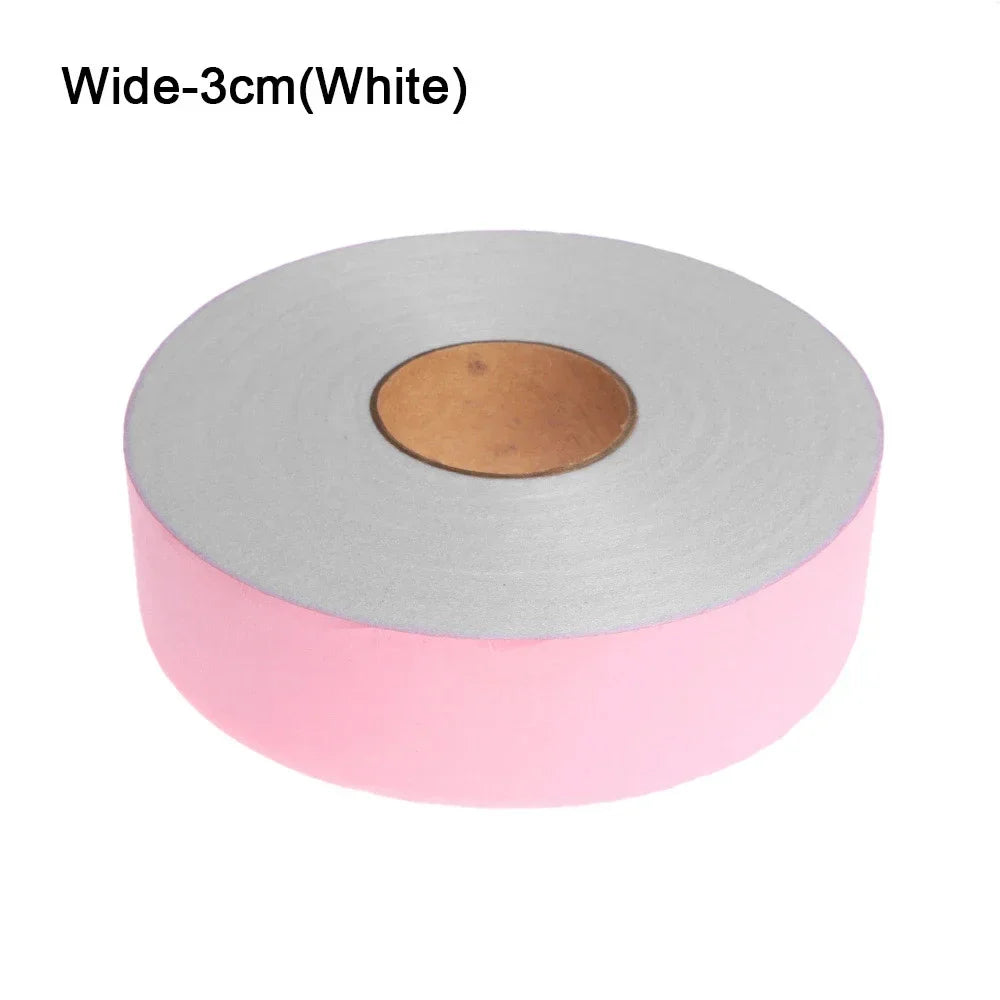 100 Meters Single-sided Adhesive Hem Tape Iron-on Clothes Sewing Turn Up Hem Non-woven Fabric Liner Width 1/2/3cm