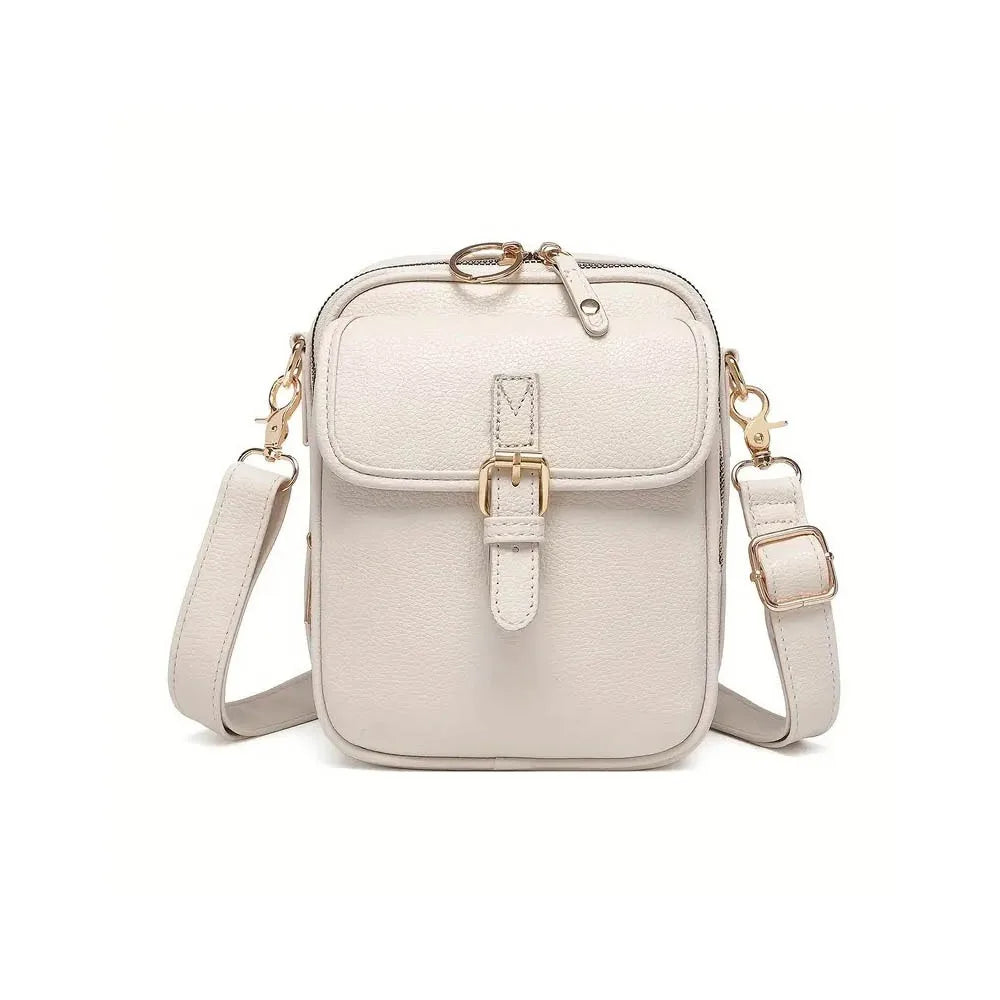 Leather Women Messenger Bag with Adjustable Removable Strap Anti-theft Crossbody Leather Bag Vintage Large Capacity