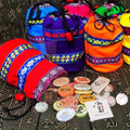 30PCS/Lot Yunnan Ethnic Characteristic Craft Pu'er Colorful Small Cloth Bag Pu er Small Tea Cotton Bags Portable Storage