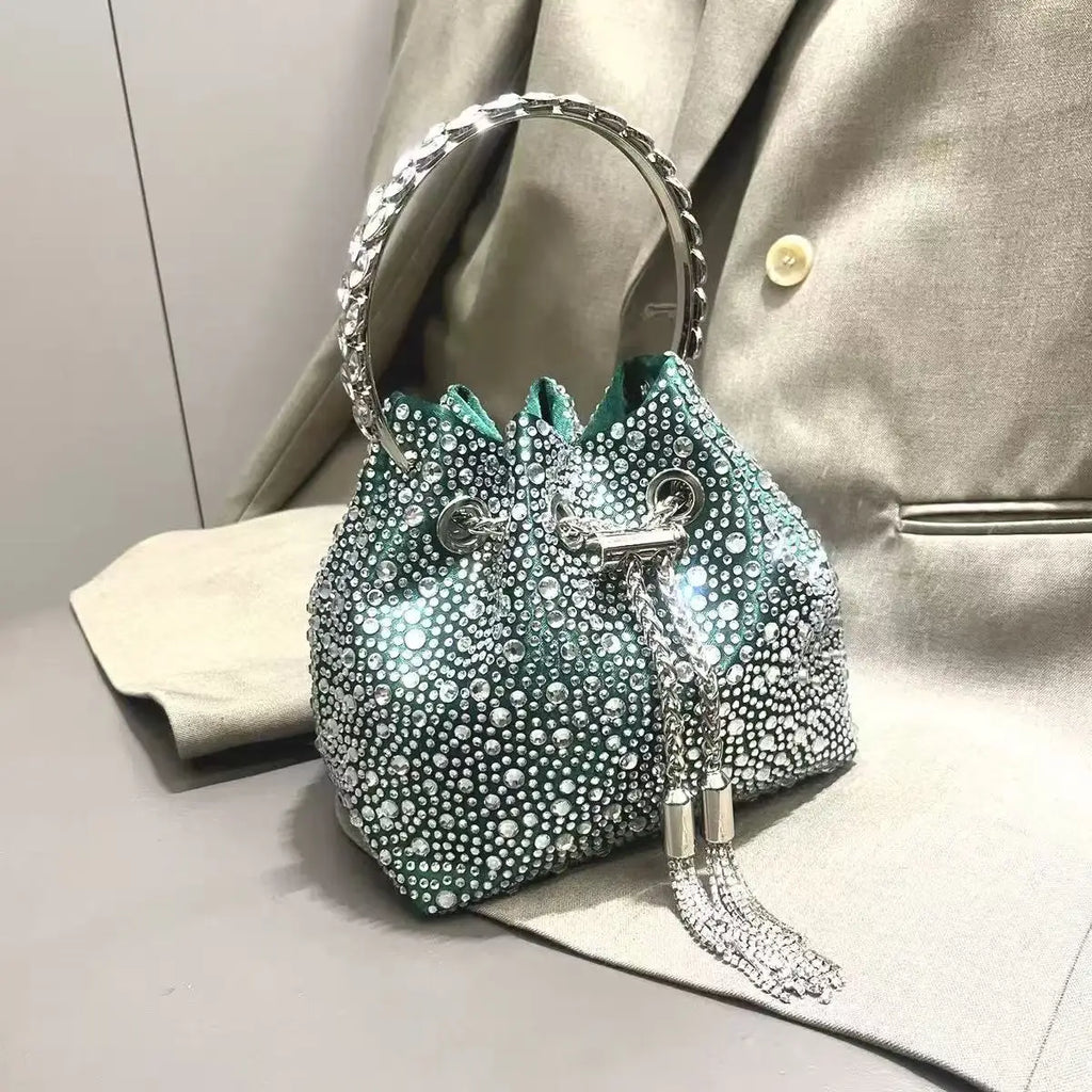 Luxury Designer Women Handbag Glitter Shiny Diamond Clutch Purse Wedding Party Banquet Bag Crystal Rhinestones Evening Bag