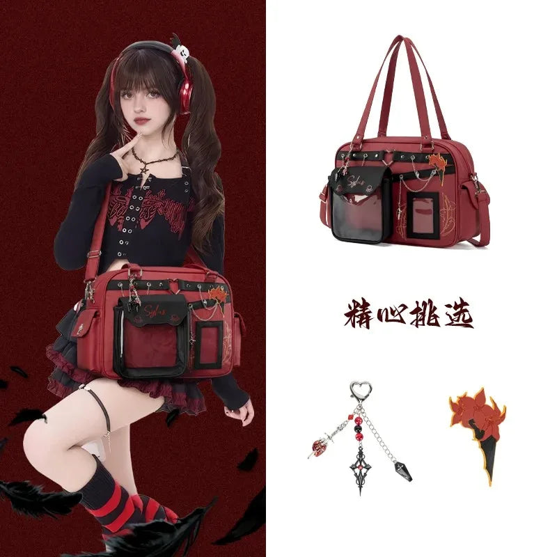 Love and Deepspace Itabag Cartoon Sylus Crossbody Bag Shoulder Bag Anime Merchandise Holiday Gift Semi-Transparent Display