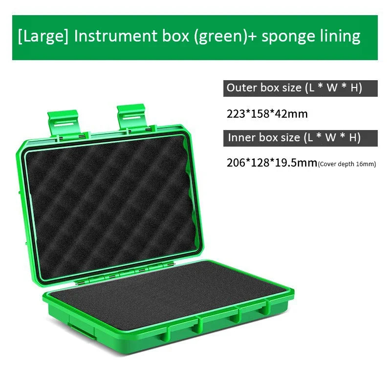 1PC Waterproof Storage Case Sealed Small Precision Instrument Parts Tool Storage Box Shockproof Safety Protect Equipment Box