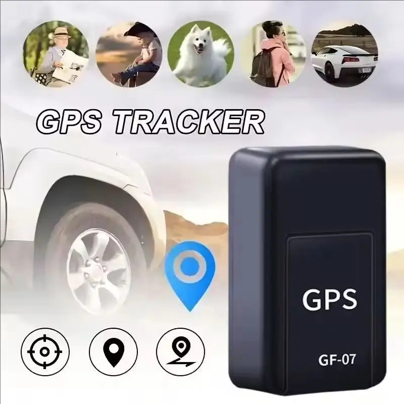 GF07 Mini Magnetic GPS Tracker Vehicle GPS Locator Car GPS Real-Time Tracking Device Compact Portable GPS Locator Position APP