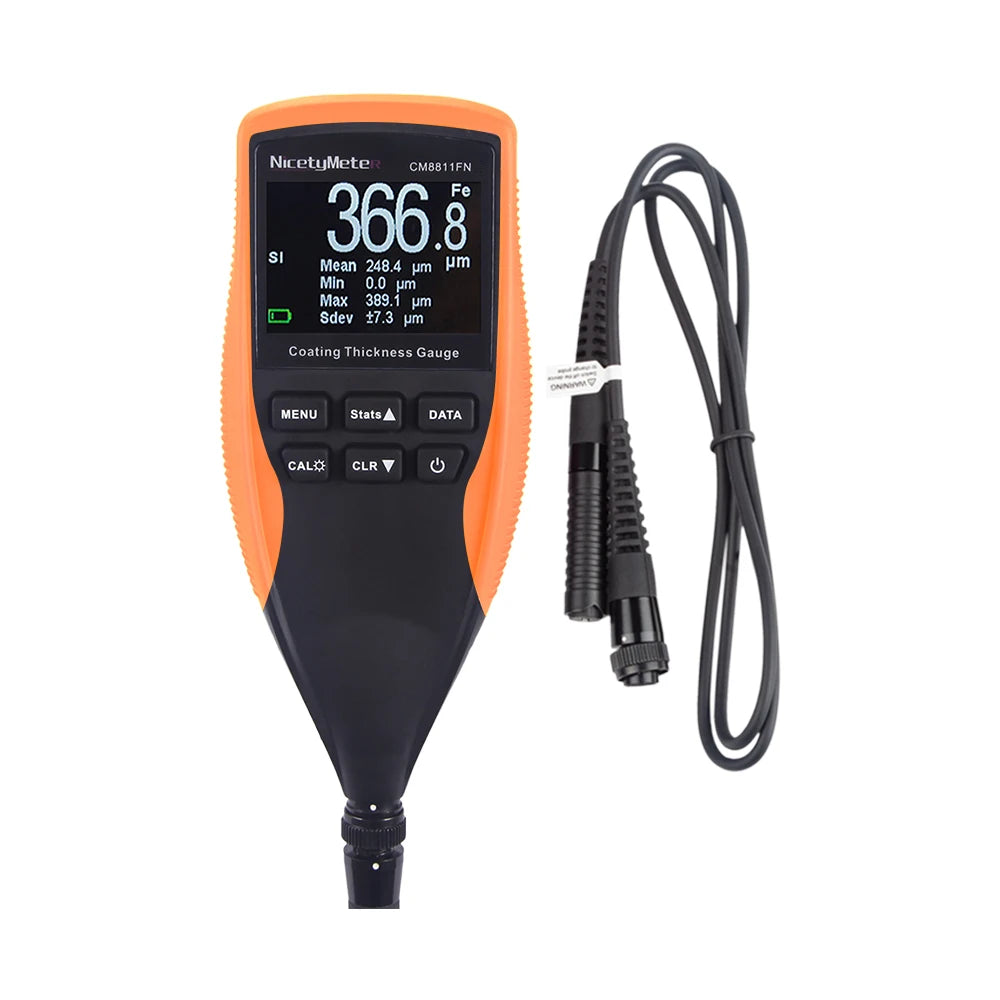 Brand Digital Car Paint Thickness Gauge 0.01mils TFT Fe/NFe Automotive Plating Insulating Thermal Insulation Coating Meter Probe