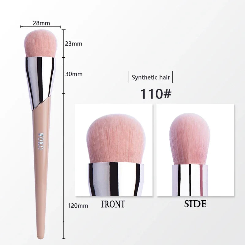 1pcs Makeup Brush Face Contour Powder Foundation Bronzer Cream Blush Eyeshadow Smudge Eyeliner Fashion Fenty Style Beauty Tool