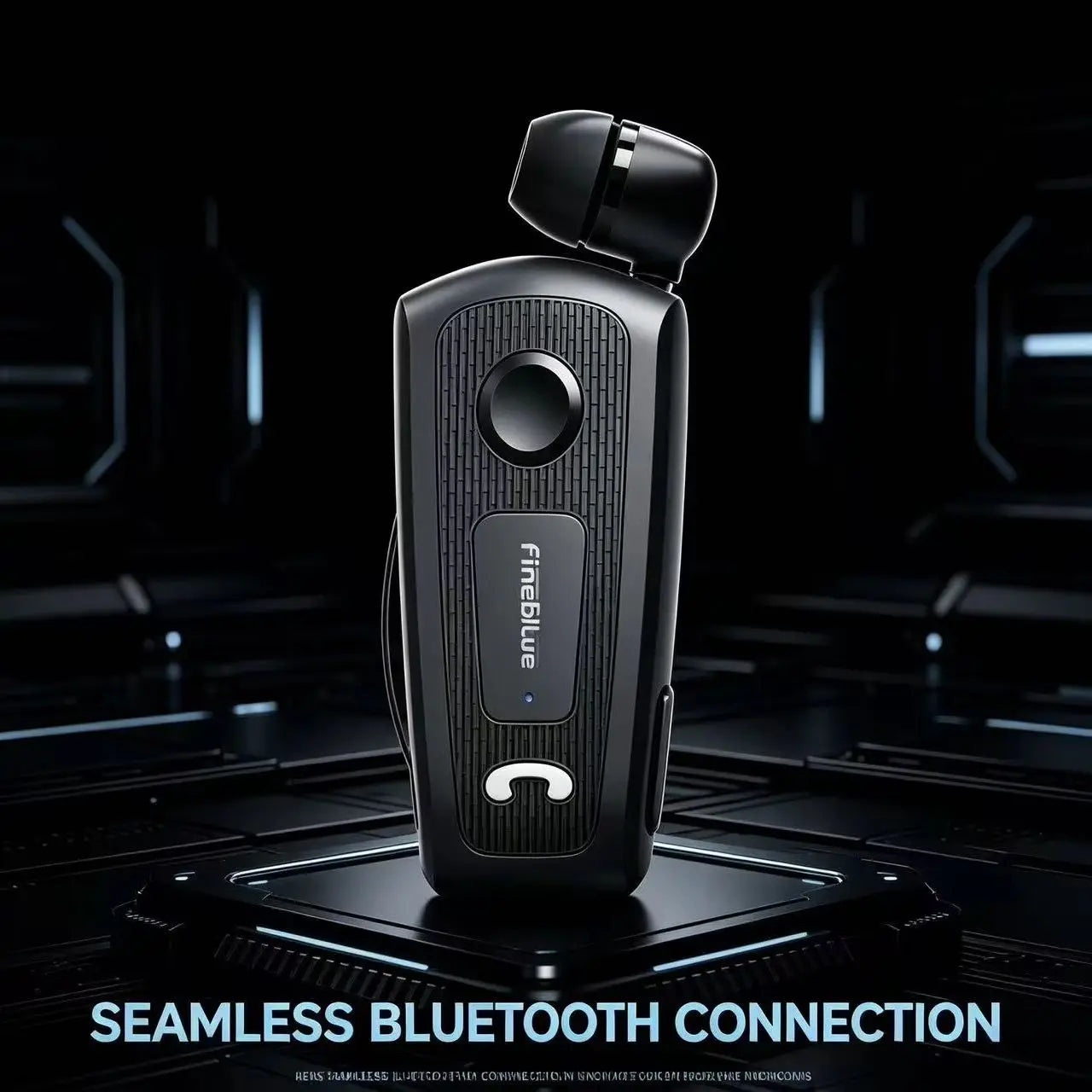 Fineblue F530 pk F920 retractable wireless headphones Bluetooth headphones white with cable clip hands-free earbuds