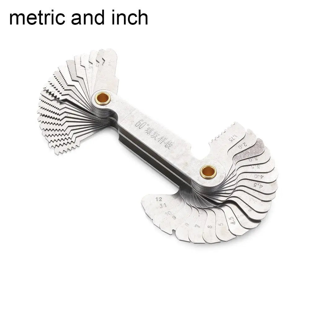 Carbon Steel Measuring 55/60 Degree Screw Pitch Center Measurement Gear Tooth Gauges Thread Plug Gauge