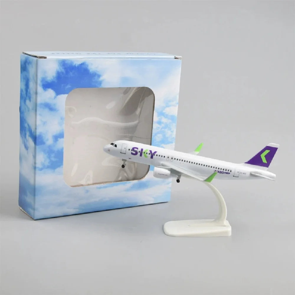 20cm Metal Scale Aircraft Chilean Sky A320 Airlines Airplane Models Toy Planes for Kids 1 400 Model Planes Collectible Aircraft