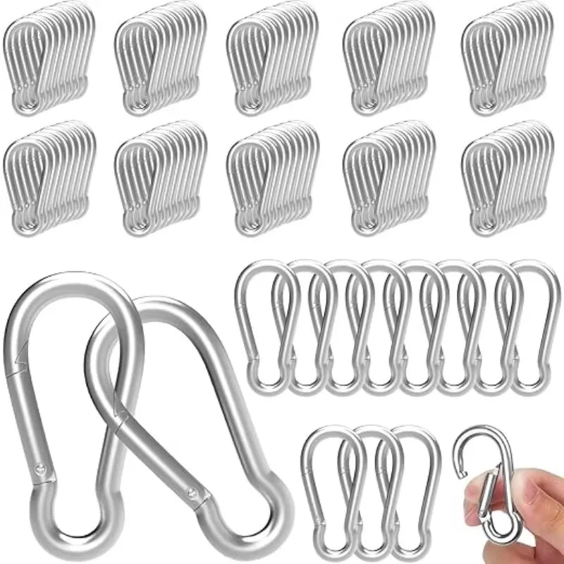 Mini Carabiner Alloy Survival Gear Camp Mountaineering Hook Outdoor Carabiner Keychain Tourist Hooks Fishing Buckle Wholesale