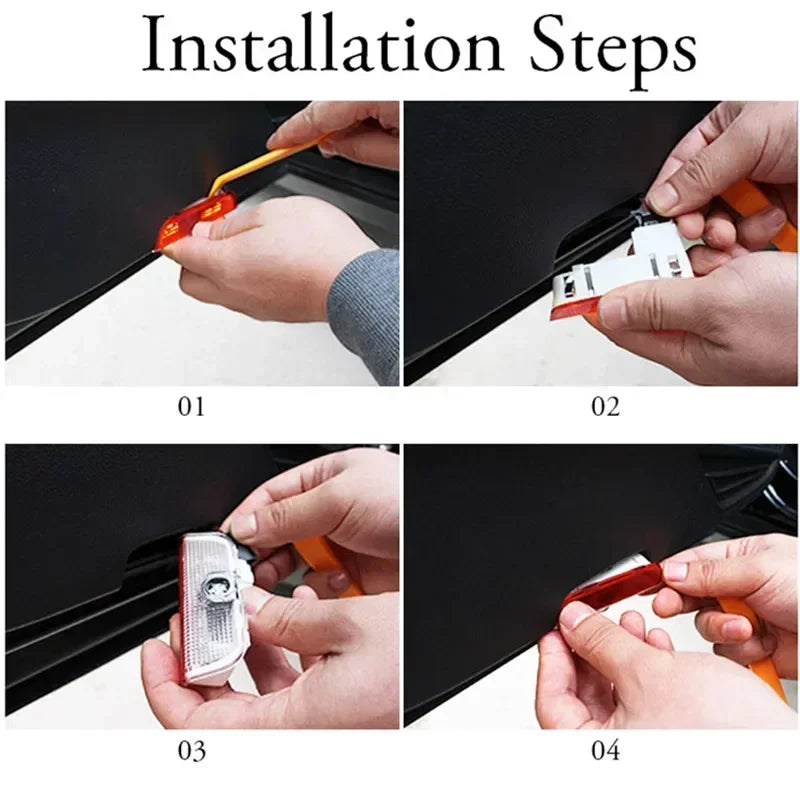 For VW Passat B6 B7 B8 B9 Touareg Golf 5 6 7 Jetta MK6 MK7 GTI R LED Car Door Projector Welcome Ghost Shadow Light Accessories