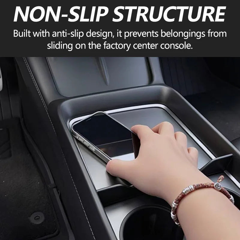 For Tesla Model 3 / Y Highland & Model Y Juniper 2016-2026+ Center Armrest Storage Organizer Tray Center Console storage Box