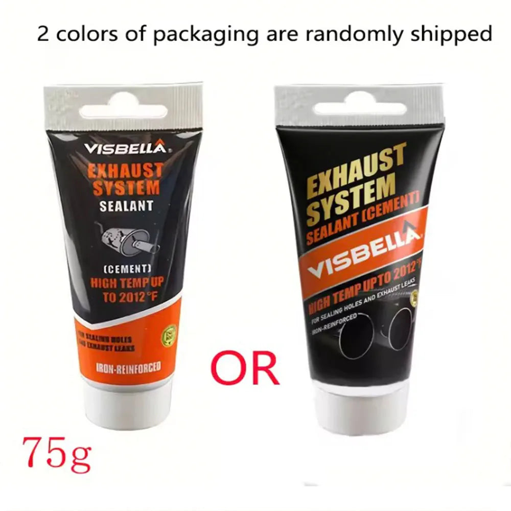 High-Temp Exhaust Pipe Repair Glue for Motorcycle Car Smoke Exhaust Pipe Seal Welding Leak Repair Adhesive for  Tailpipes 70g