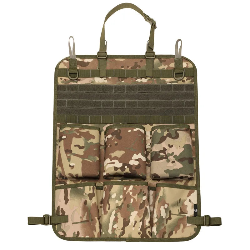 Camouflage Tactical Car Seat Back Storage Bag Vehicle Backrest Hanging Organizer Pocket Auto Interior Storage Spare Parts