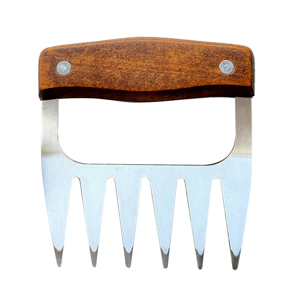 1/2pcs Stainless Steel Meat Carving Set Turkey Fork BBQ Meat Shredder Claws Carving Tool for Roast Poultry Kitchen Meat Slicer