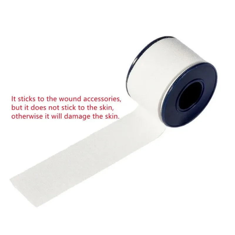 5Roll 2cmX2m Breathable Tape Medical  Pressure Tape Fix Wound Dressing Emergency First Aid Kit(No Stick To Skin)