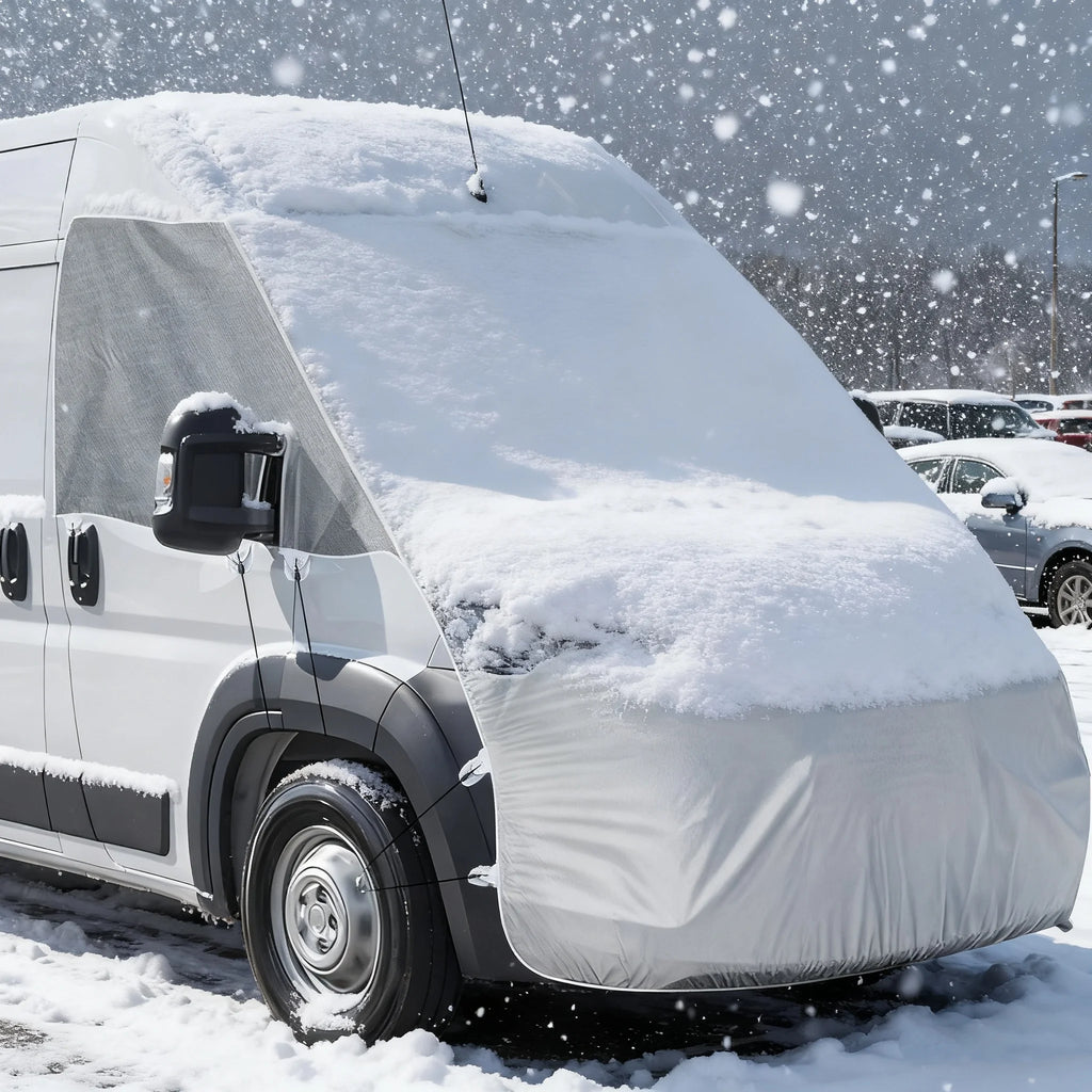Windshield Snow Cover Caravan Windscreen Engine Hood Full Cover For Fiat Ducato Peugeot Boxer Citroen Relay 2006+ Ram Promaster